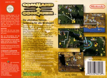 Command & Conquer (Germany) box cover back